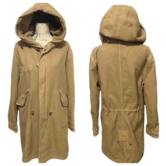 MR&MRS ITALY Classic Canvas Parka Coat - Picture 1 of 12